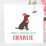 Personalised Labrador Dog Christmas Card, thumbnail 3 of 3