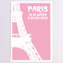 Personalised Paris Print, thumbnail 4 of 5