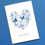 Sympathy Card With Paper Butterfly Heart Card, thumbnail 1 of 8
