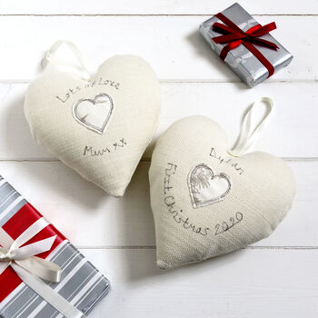 Personalised 1st Birthday Hanging Heart Gift For Girl, 11 of 12
