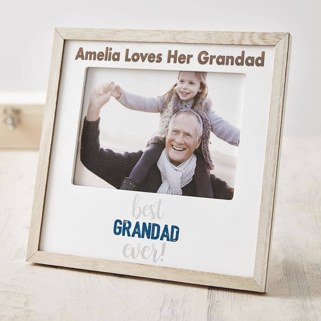 Personalised Best Grandad Photo Frame