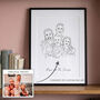 Custom Line Drawing Portrait Print, thumbnail 5 of 8