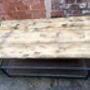 Industrial Reclaimed Two Shelf Coffee Table Tv Unit 073, thumbnail 6 of 6