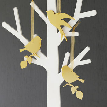 Gold Perspex Bird Decoration Set, 3 of 5