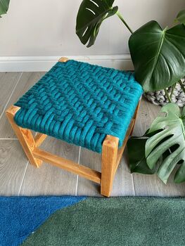 Felted Merino Wool Woven Stools, 4 of 12