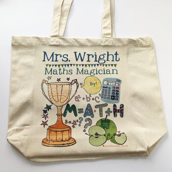 Personalised Maths Teacher Bag, 2 of 4