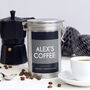 Personalised Name Coffee Gift In Tin, thumbnail 4 of 12