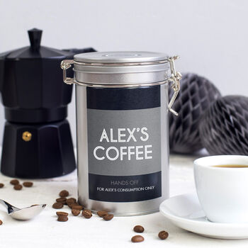 Personalised Name Coffee Gift In Tin, 4 of 12