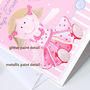 Personalised Rag Doll New Baby Girl Card, thumbnail 7 of 9