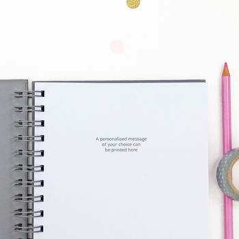 Personalised Love Message Hardback Notebook, 4 of 9