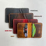 Genuine Leather Card Holder, Anniversary Gift, thumbnail 8 of 9