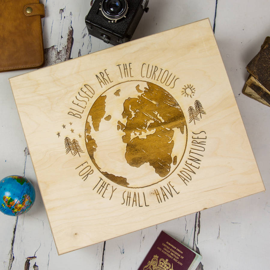 Personalised Adventure Memory Box By Bespoke & Oak Co ...