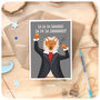 Beethoven Funny Father's Day Birthday Card For Dad, thumbnail 3 of 6