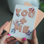 'You And Me' Eco Ocean Valentines Or Anniversary Card, thumbnail 1 of 2