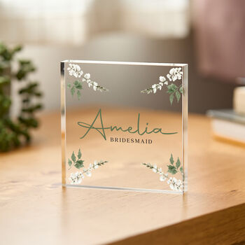 Bridesmaid Maid Of Honour Wedding Plaque Gift, 4 of 6