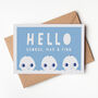 Personalised New Baby Triplets Card, thumbnail 3 of 4