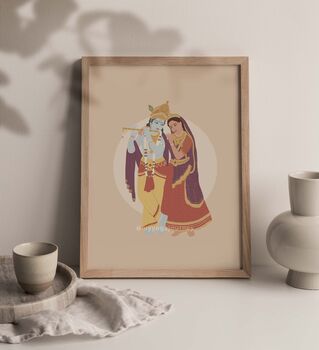 Krishna And Radha Wall Art, 3 of 3