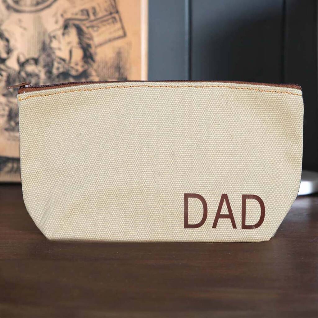 Mens Accessory Pouch With Personalised Initials