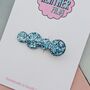 Blue Bubble Glitter Hair Clip / Festival Fashion Clip / Summer Holiday Hair Slide / Whimsical Ocean Theme Hair Accessory, thumbnail 2 of 4