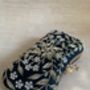 Handcrafted Emerald Green Silk Clutch Bag, thumbnail 5 of 10