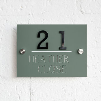 Personalised 3D Matt Laser Cut House Name Door Sign, 4 of 8