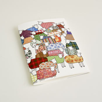 Small Flock Of Colourful Sheep Notebook, 4 of 4