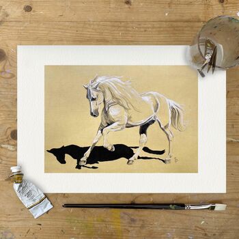 Andalusian Stallion, Print Of Original Sketch, 3 of 3