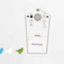 Mini White Kookoo Birdhouse Clock, thumbnail 2 of 4