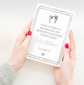Angel Baby Miscarriage Keepsake Cards, 5 of 6