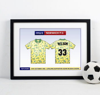 Personalised Football Shirt Print, 2 of 4