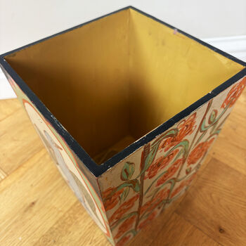 Songbird And Harlequin Wastepaper Bin, 2 of 11
