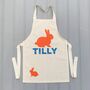 Personalised Easter Bunny Apron, thumbnail 6 of 6