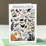 Garden Wildlife Of Britain Greeting Card, thumbnail 1 of 8