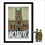 Snowy Manchester Cathedral Lowry Style Framed Art, thumbnail 1 of 2