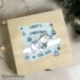 Personalised The Snowman And Snowdog Wooden Christmas Eve Box, thumbnail 3 of 3