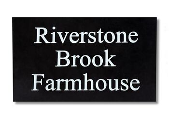 Lifetime Guarantee Personalised Recycled House Sign, 6 of 8