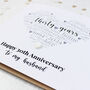 Personalised 30th Pearl Wedding Anniversary Card, thumbnail 7 of 8