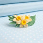 Hand Painted Daffodil Brooch Selection, thumbnail 4 of 8