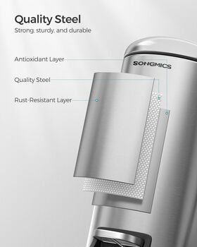 Ten Litre Pedal Bathroom Bin With Soft Close Lid, 6 of 7