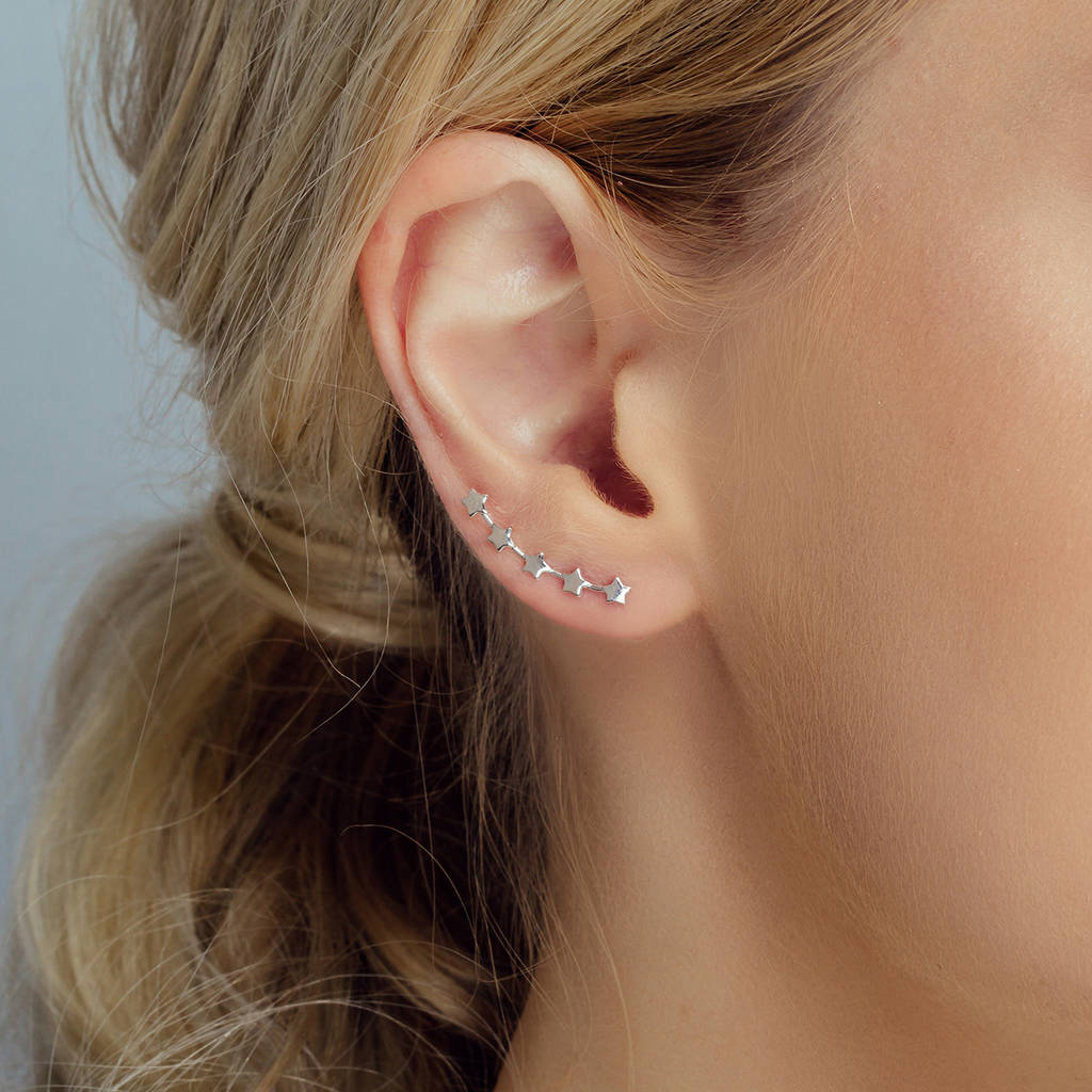 Gold Earrings Silver Stud Hoop  Drop Earrings for Women Gold Sleeper Earrings  UK  FHinds Jewellers
