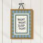 Night Night Sleep Tight Print, thumbnail 3 of 3