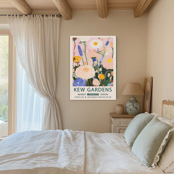 Kew Gardens Pink Floral Art Print, 4 of 4