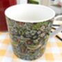 Jumbo Mug In Black Strawberry Thief Design, thumbnail 2 of 7