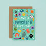 Any Age Monsters Birthday Card, Boys Birthday Card, Aliens, thumbnail 10 of 10