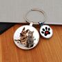 Personalised Pawprint Photo Keyring, thumbnail 1 of 4