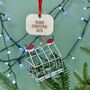 Personalised Robins On Greenhouse Christmas Bauble, thumbnail 1 of 3