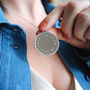 'Be True To Yourself' Engraved Coin Necklace, thumbnail 2 of 7