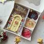 Christmas Chocolate Door With Wreath, Personalised Gift, thumbnail 9 of 9