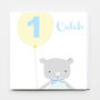 Birthday Bear Greeting Card, thumbnail 1 of 2
