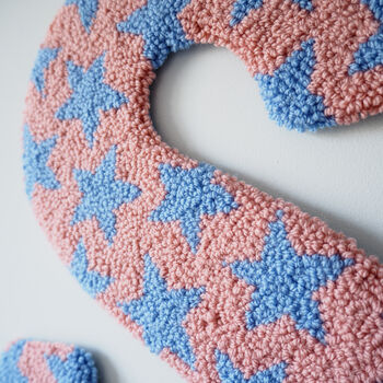 Dusky Pink And Blue Star Decorative Letter, 2 of 6